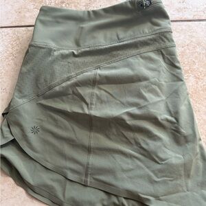 Athleta Asymmetrical Olive Skirt